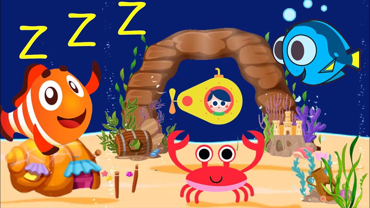 Lullabу and Calming Undersea Animation. Aquarium lullaby . 🌙 Baby Sleep Music. Soothing Fishes 🐟