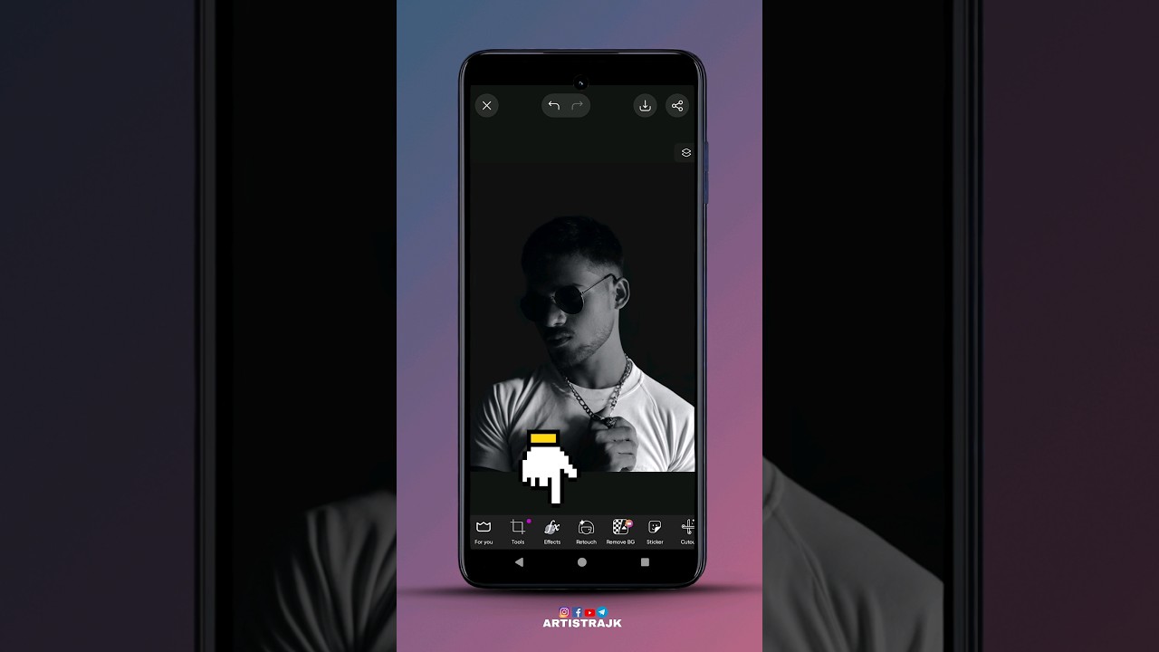 black portrait photography ideas 🤯😍 || PicsArt photo editing tutorial #picsart #shorts