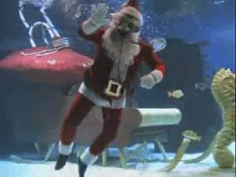 Scuba Santa at the Newport Aquarium