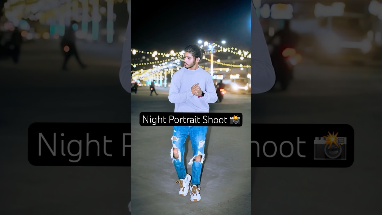 NIGHT PORTRAIT PHOTOSHOOT 📸 | #photoshoot #shorts