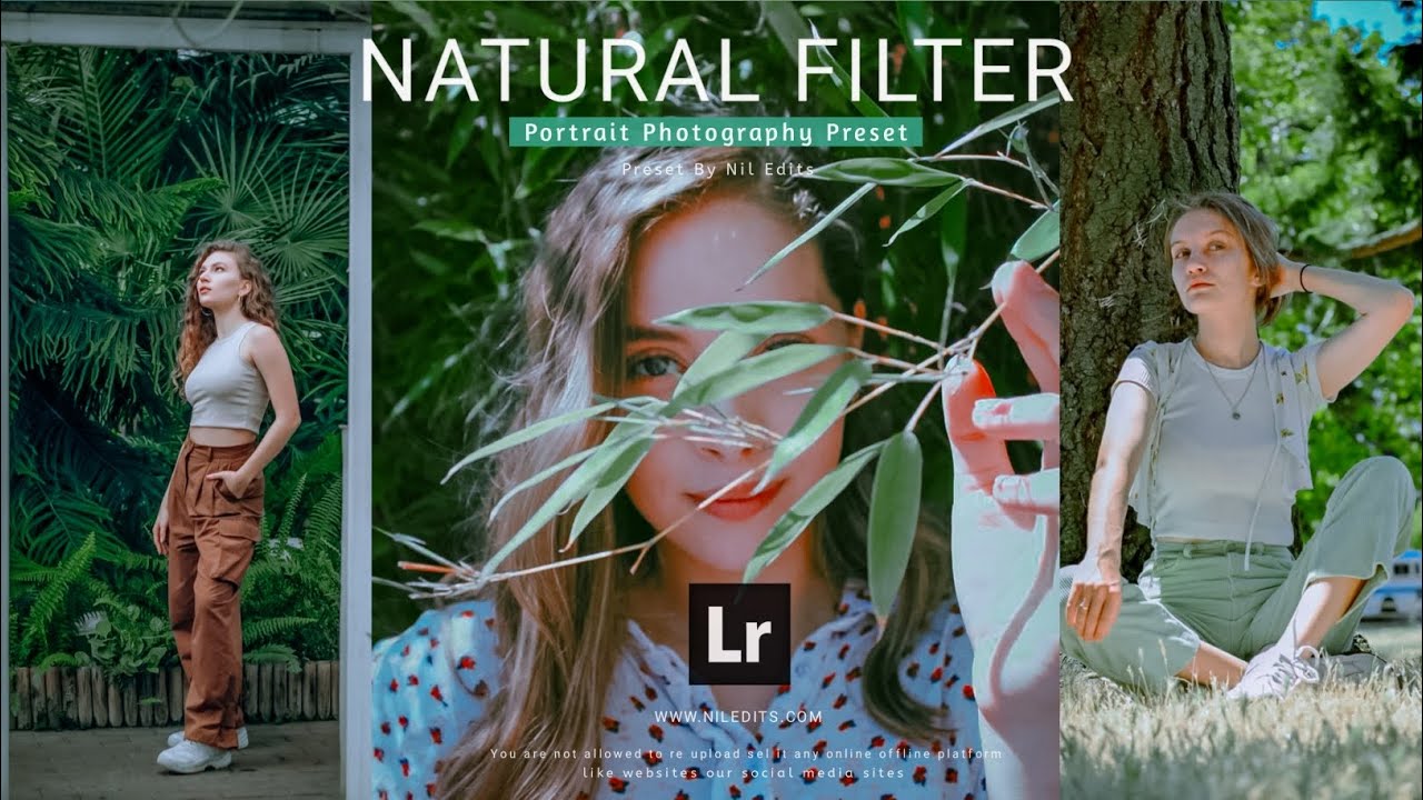 Natural filter professional portrait Photography [ Lightroom premium presets DNG & XMP Download free