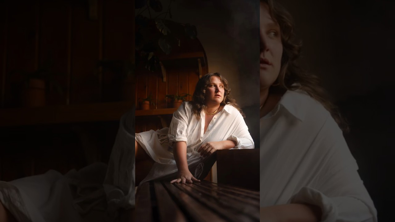 Warm soft moody portraits