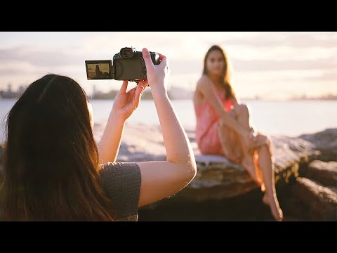 Canon EOS R5 + RF 50mm f1.2 Golden Hour Beach Photography