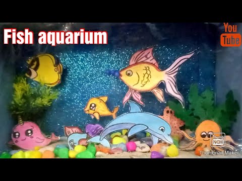 How To Make Aquarium With Shoe Box | Diy Fish Aquarium | Best  Out Of Waste Idea| Maza art and craft