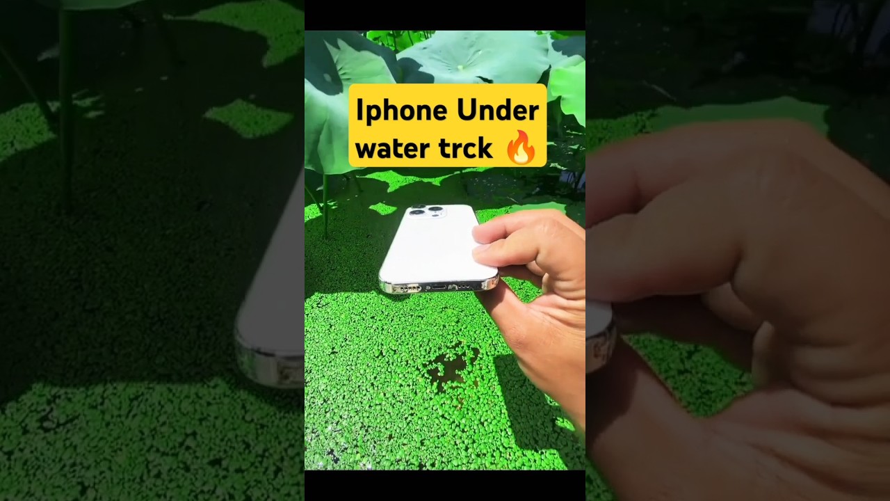 Iphone Under water trck 🔥🔥😱#shots #beautiful #satisfying