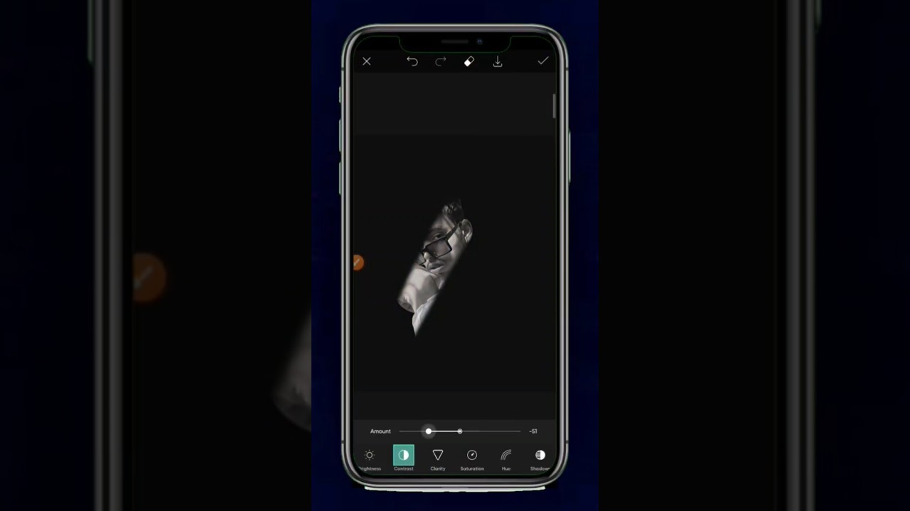 Dark black shadow portrait photography || PicsArt photo editing tutorial #shorts #picsart
