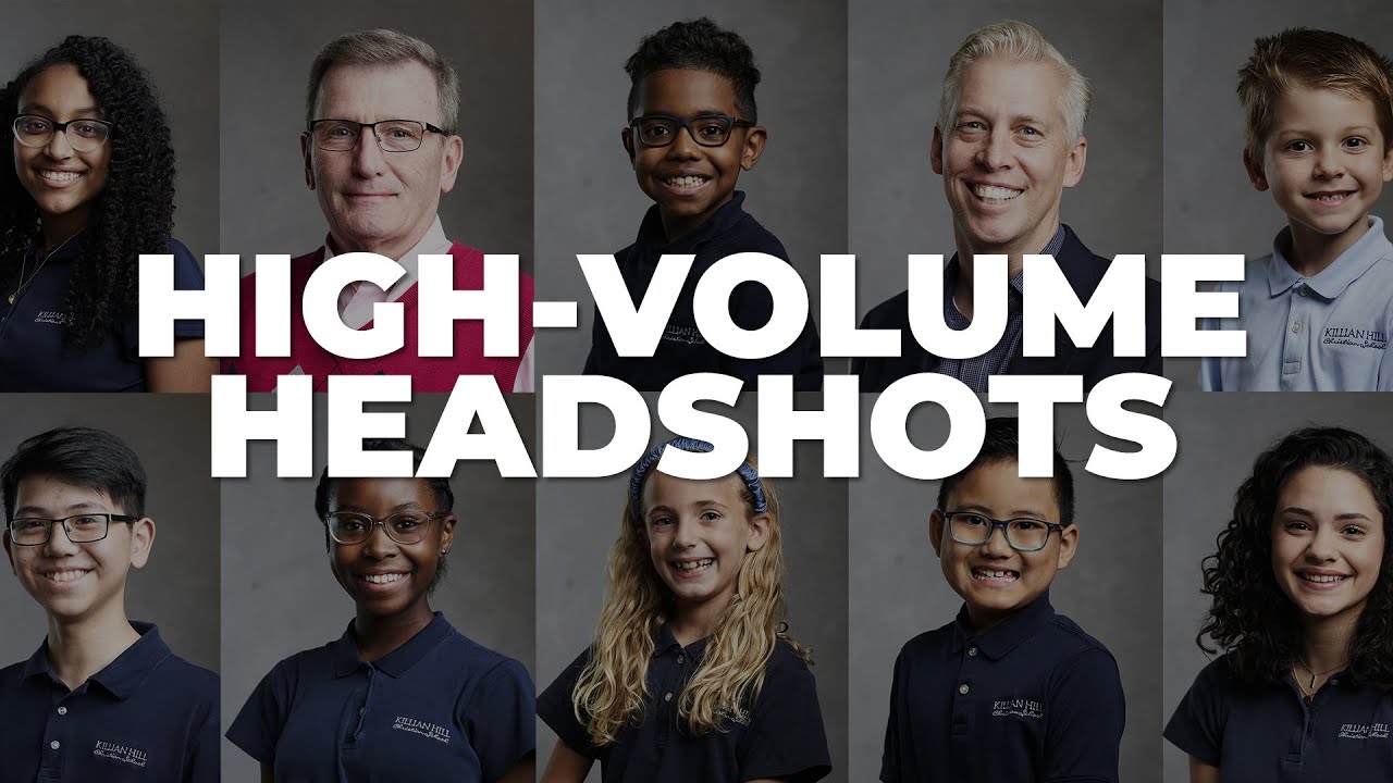High Volume Headshots – School Portraits, Corporate, Performing Artists