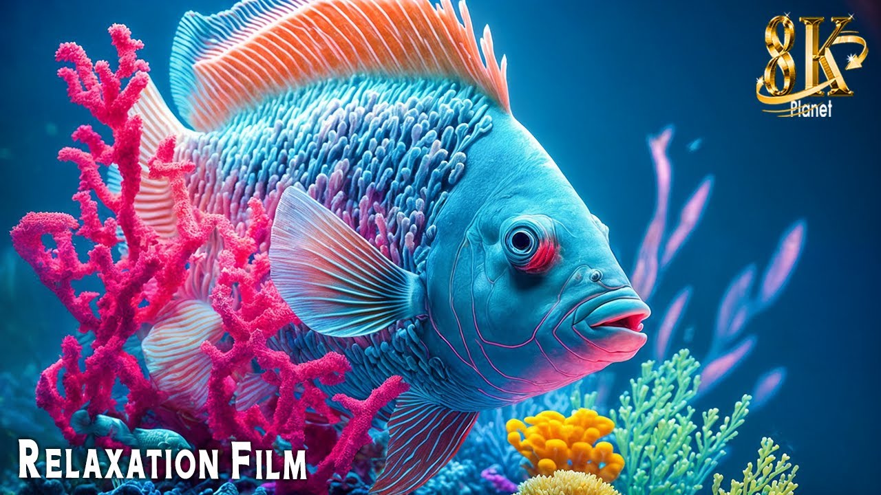 8K Underwater Wonders 🐳 Tropical Fish, Coral Reef, Jellyfish Aquarium – 8K Video