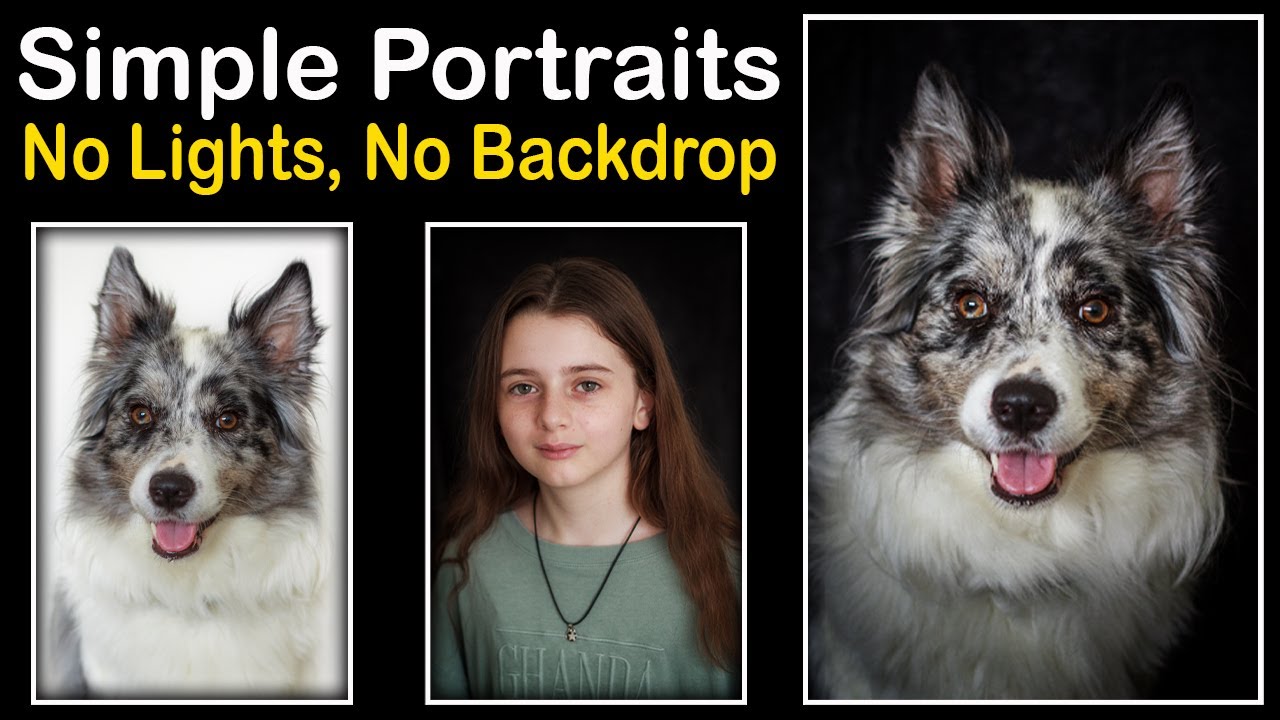 Simple Portrait photo without a studio
