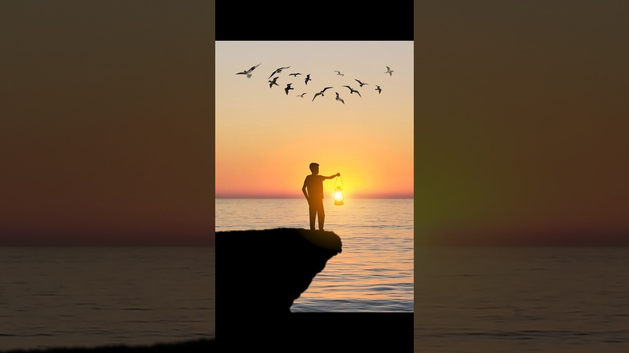 Sunset Photo Editing | Perfect 👌 Picsart Photo Ideas #shorts #photoediting  #picsart
