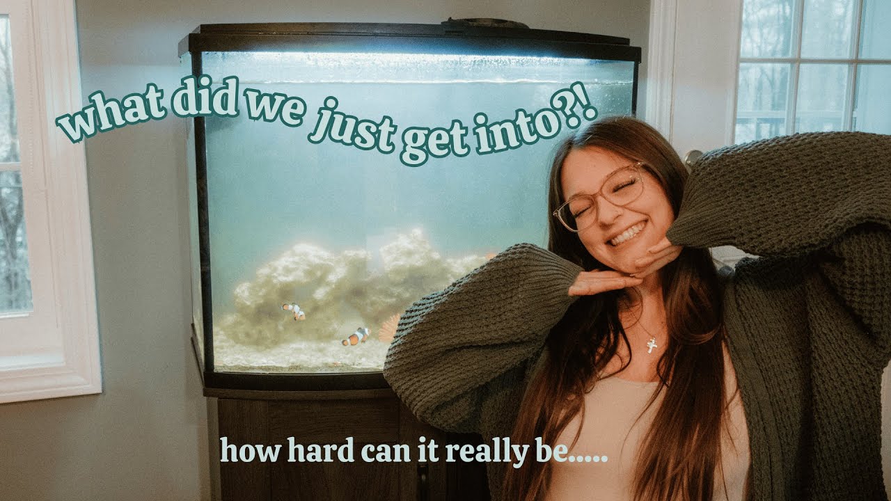 We’re Starting Our First Saltwater Aquarium! 🐠 Total Newbies! | Alexia Scheetz