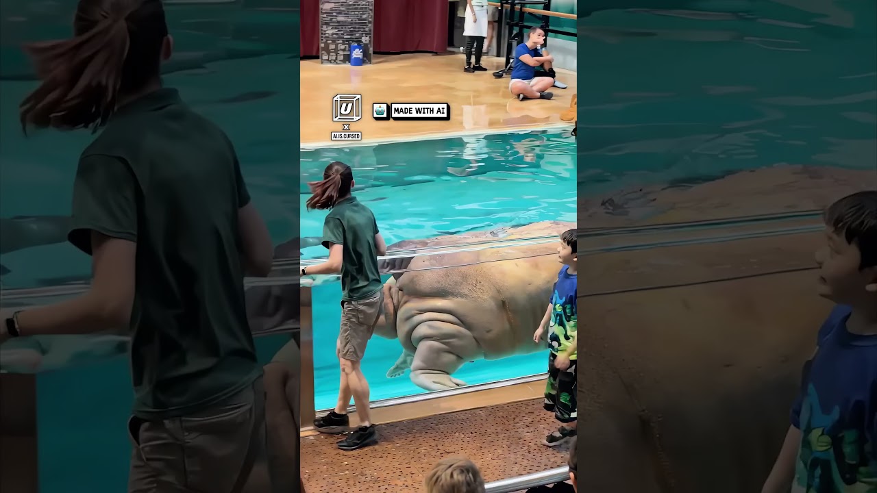 What aquarium is this?! 😳👀                 🎥: TikTok / ai.is.cursed