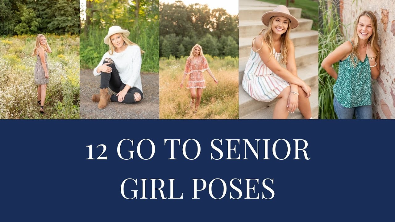 poses for senior girl portraits  – 12 pose ideas
