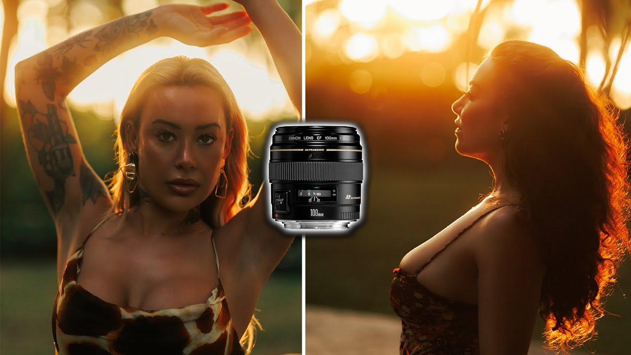 Incredible Natural Light Sunset Portrait Photoshoot using the 100mm