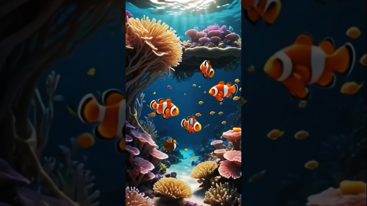Magical 3D Clownfish World — This Aquarium Looks Like Pixar! 🐠✨#trending #shorts #viralvideo #yt