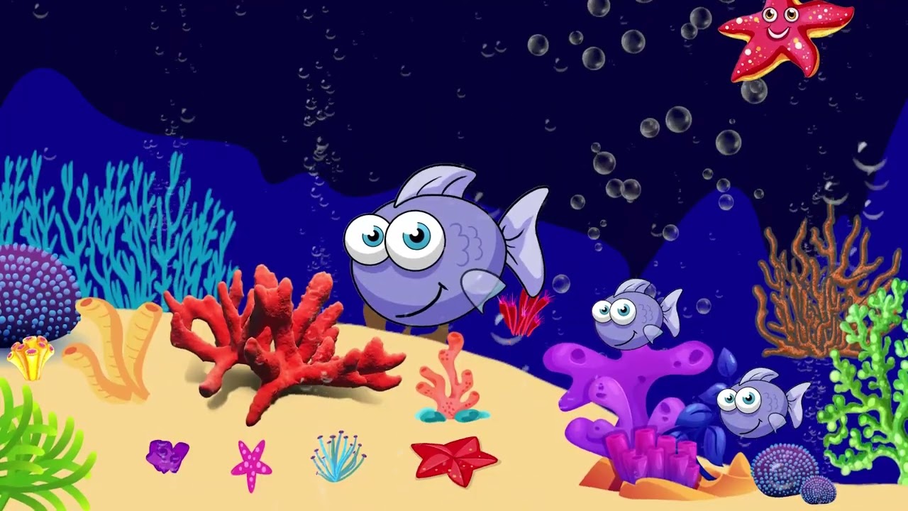 #990 Baby Lullaby 🎵 Soothing fishes 🎵 Calming Undersea Animation 🎵 Aquarium #relaxingmusic #song