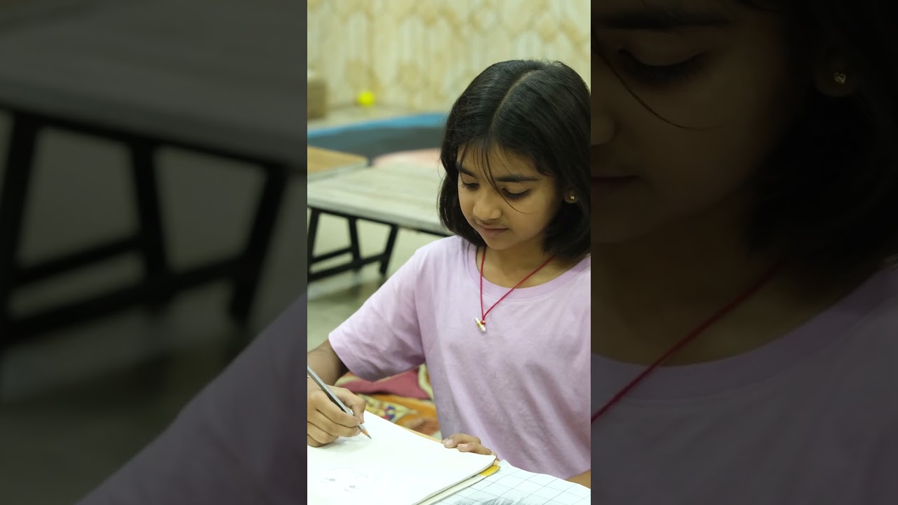 Portrait sketching | student work #shorts #artistshikhasharma #art