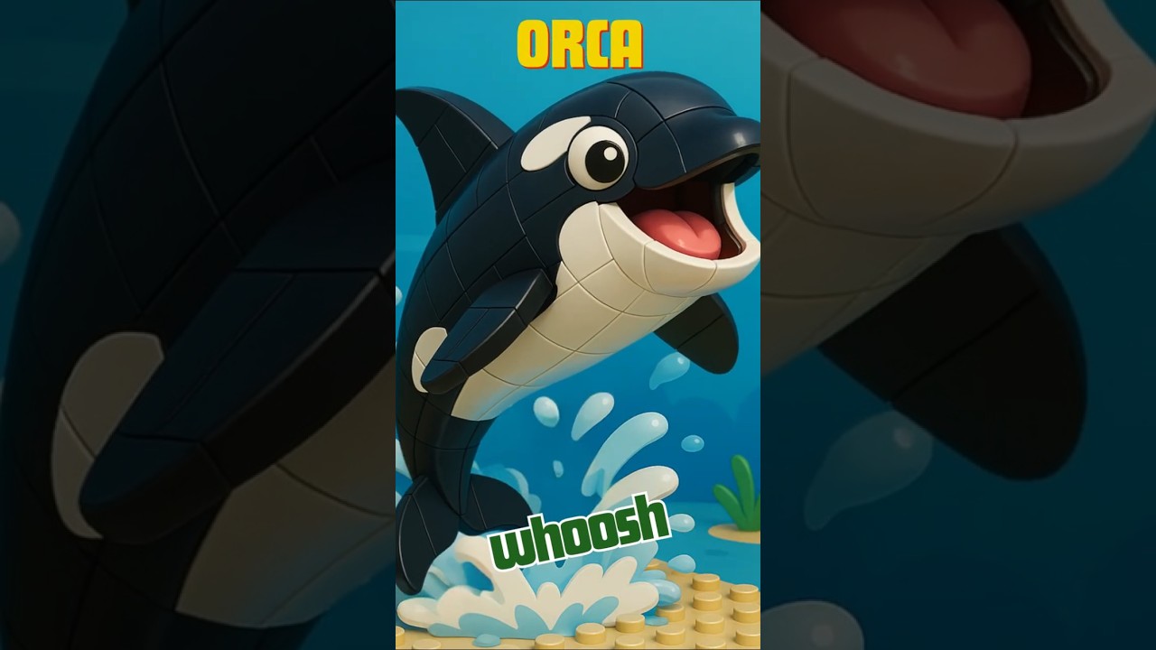 Aquarium Song πππ Fun Ocean Sounds with Orca, Tiger Shark to Cuttlefish π¦ Nursery Rhymes for Kids π΅