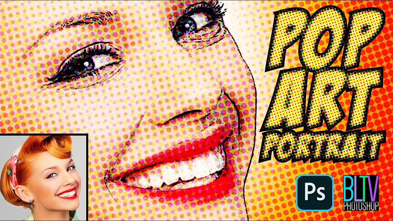 Photoshop: How to Create POP ART Portraits from PHOTOS!