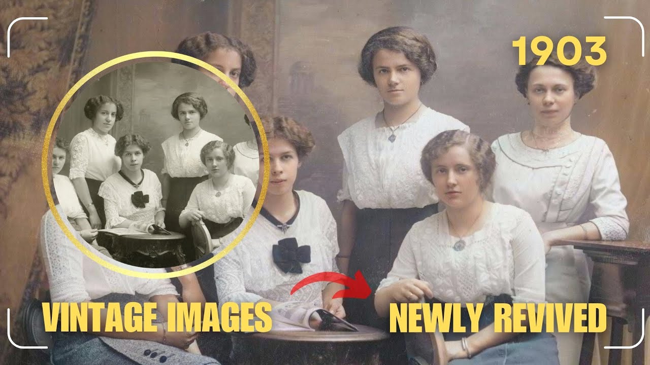 ▶ Portraits of the Edwardian Era: Life Between Tradition and Change / HD Colorized Photographs