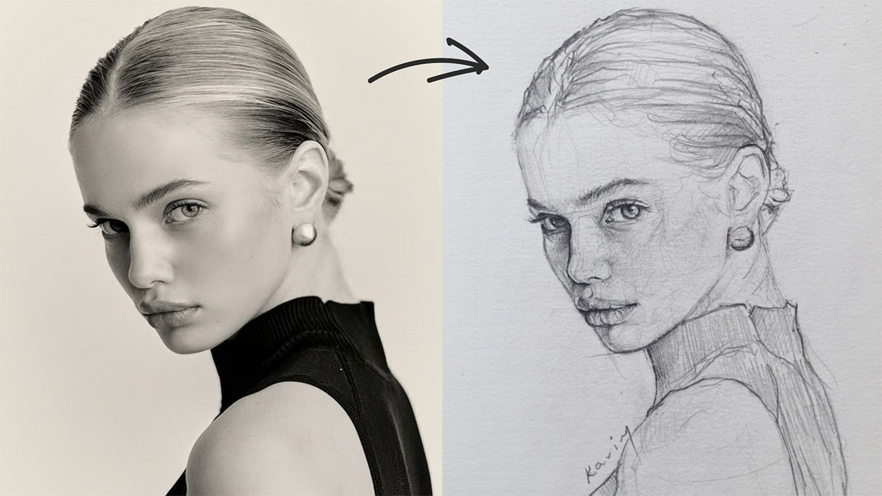 How to DRAW a FACE in 7 Minutes with LOOMIS METHOD!!