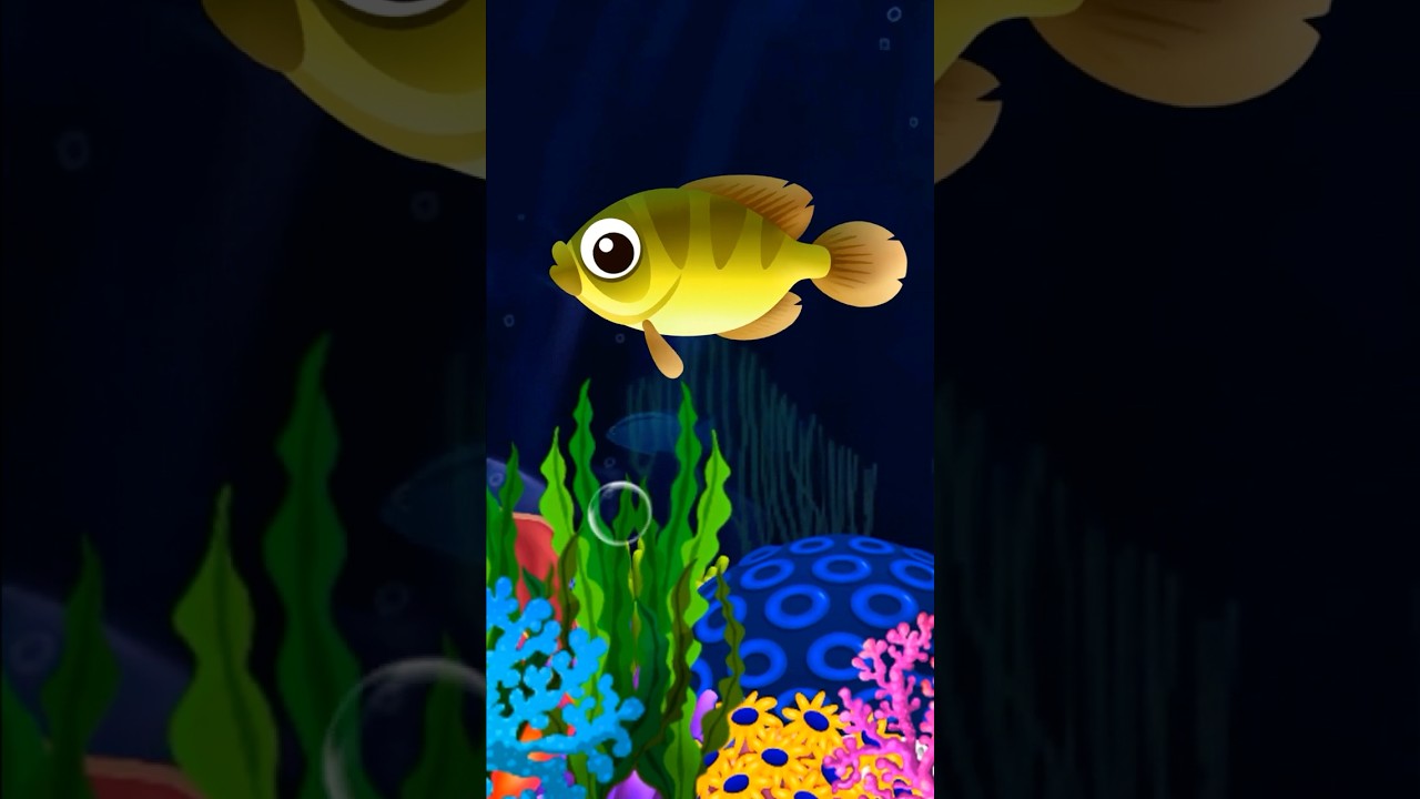 Soothing Sea 🐟 🐠 Baby Aquarium 🦀 Fishes for kids #cartoon