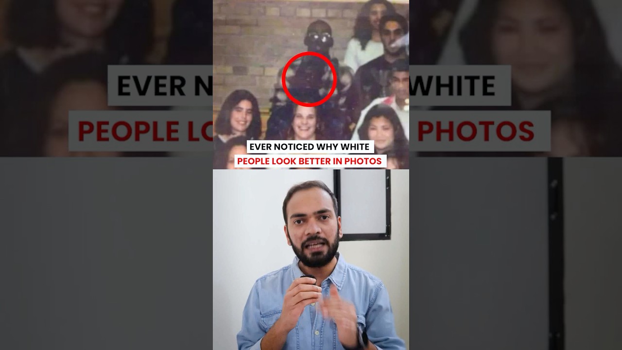 Ever noticed why white people look better in photos #sauravsharma #shorts