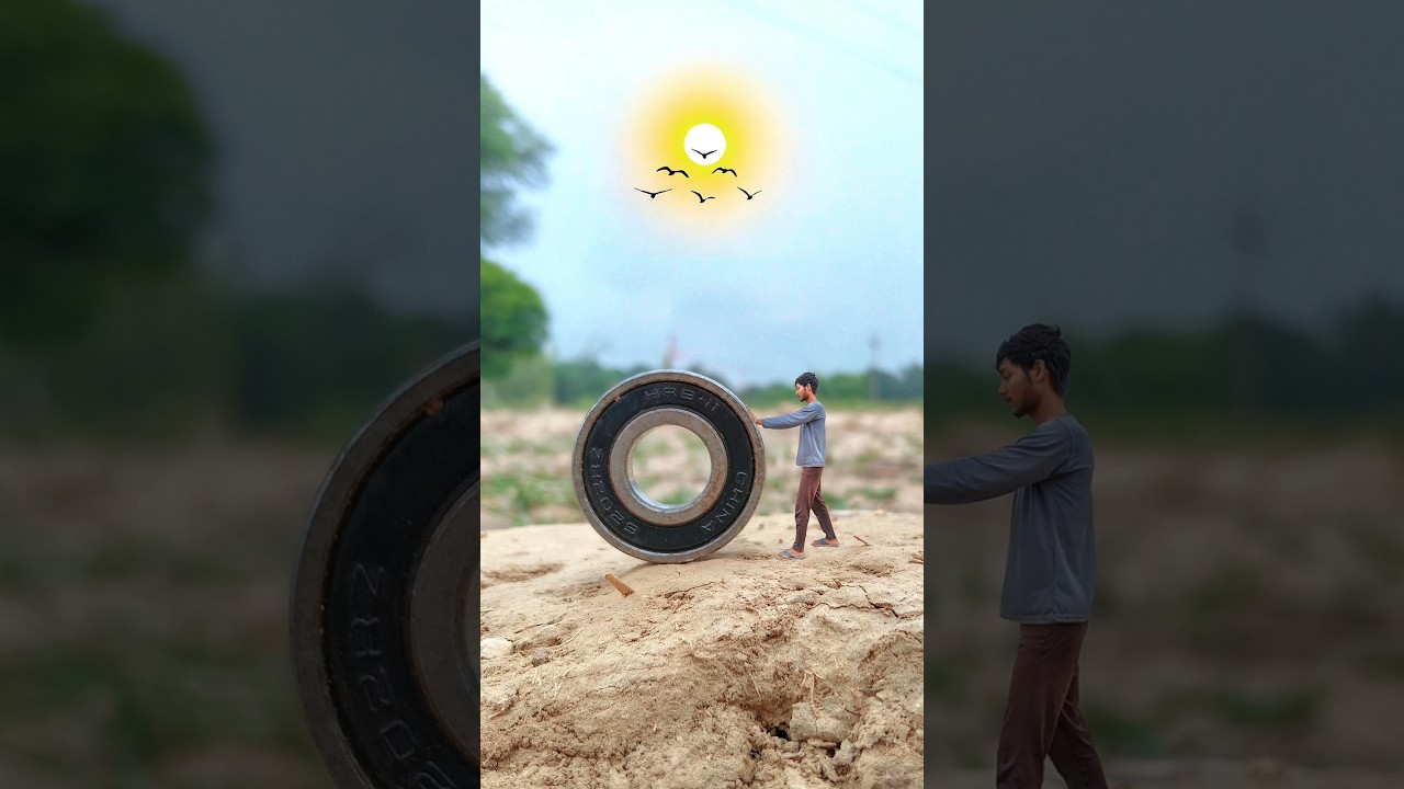 😱 Human Creative Photography Trick 📸 | #Shorts #Creative #Photography