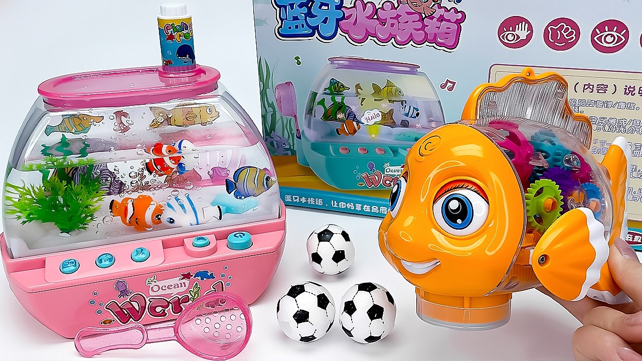 ASMR Satisfying Unboxing Magnetic Fish Zuru Robo Alive Aquarium Toy Playset🐠Aqua Toys ASMR