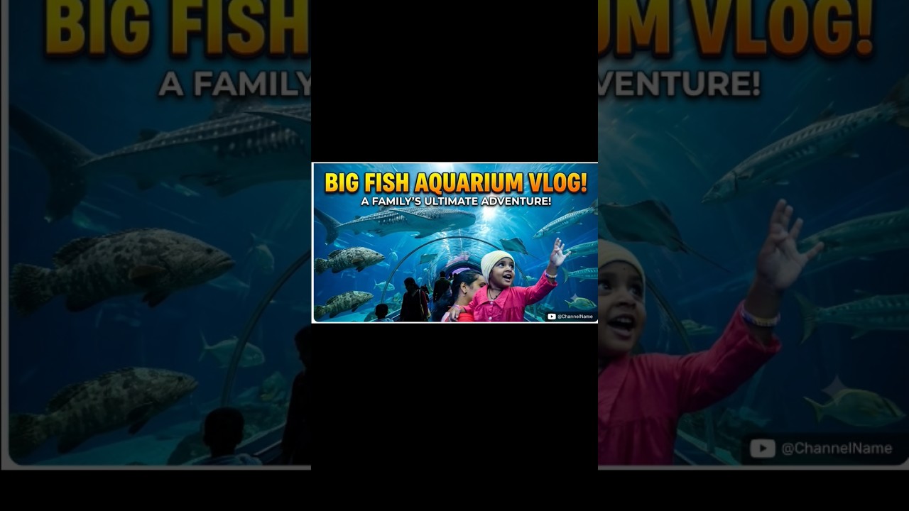 🐠 Big Fish Aquarium Visit with Family ❤️ | Amazing Underwater Tunnel Experience | Family Vlog