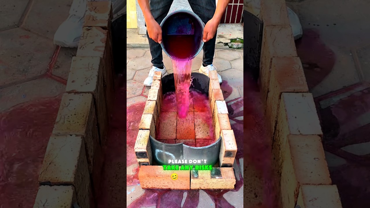 Dad Built a Fish Tank With Bricks! 🐟🥵 #aquarium #fishing #fishingvideo #fishtank #shortvideo