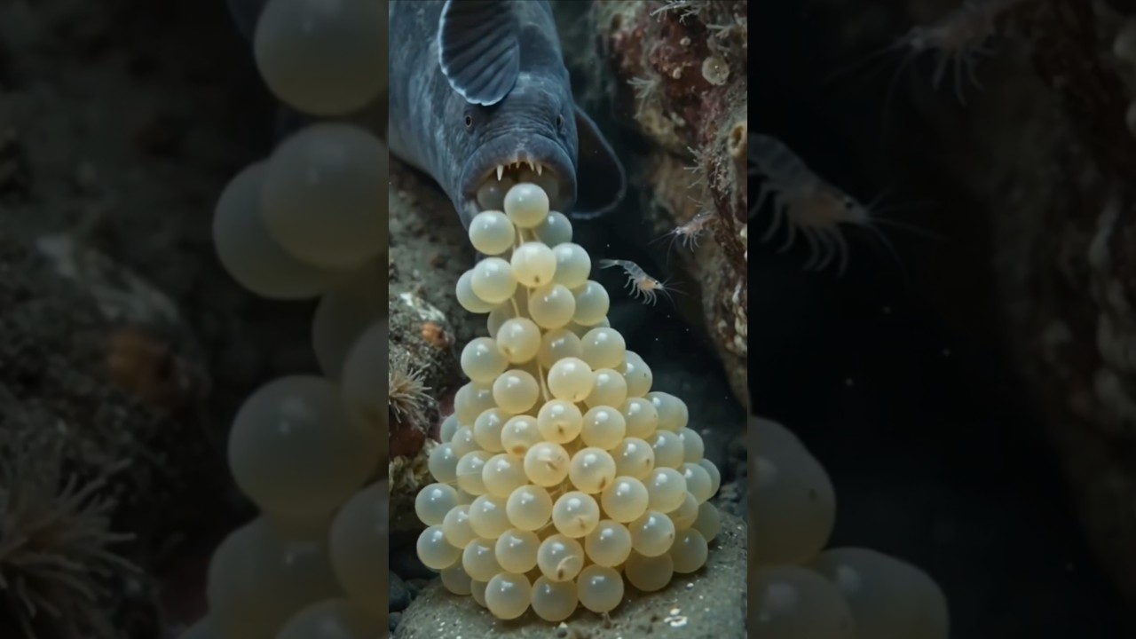 Fish Unleashing a Deluge of Eggs #fish #marinelife