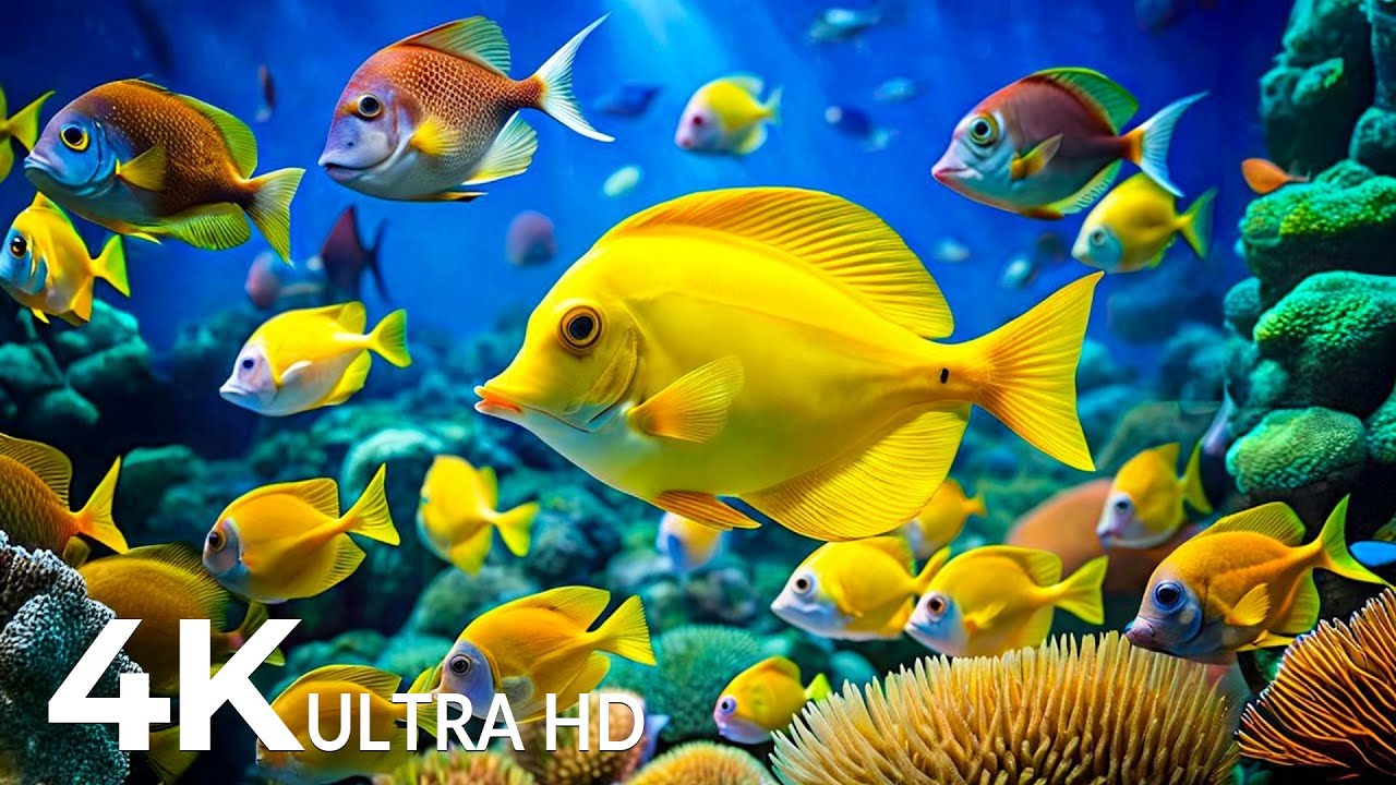 The Best 4K Aquarium – Dive Into The Mesmerizing Underwater Realm, Sea Jellyfish, Coral Reefs #9