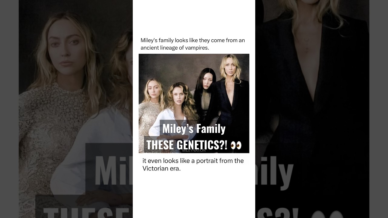 Miley Cyrus’ Family Looks Like an Ancient Vampire Dynasty 😭🧛‍♀️ | #shorts #mileycyrus #miley