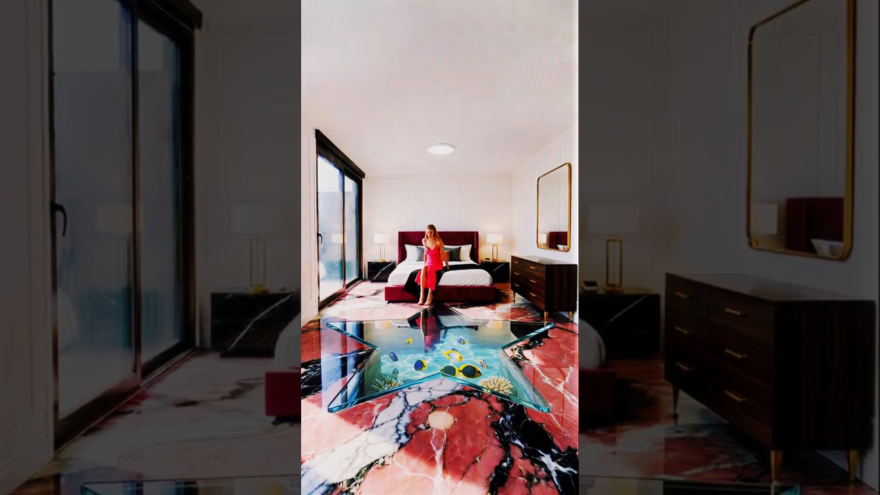 PINK MARBLE STAR AQUARIUM BEDROOM IS INSANE 🤯
