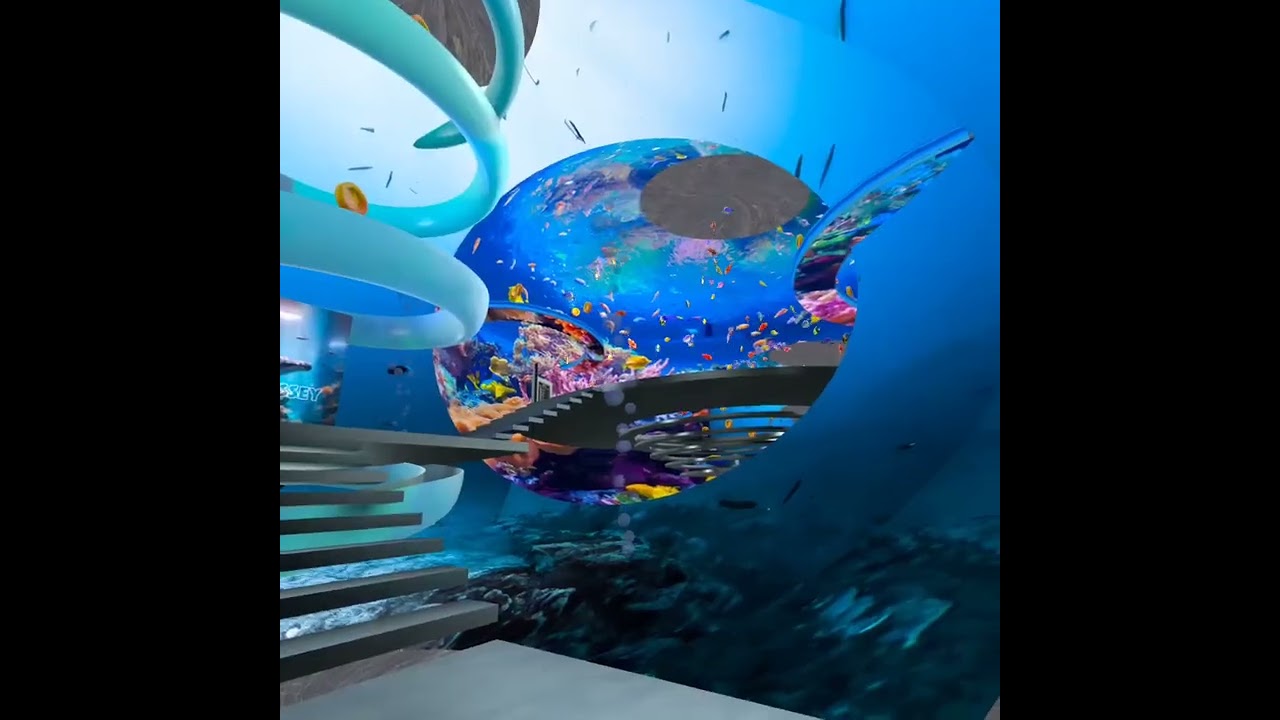 Visiting an #aquarium in the #metaverse #vr
