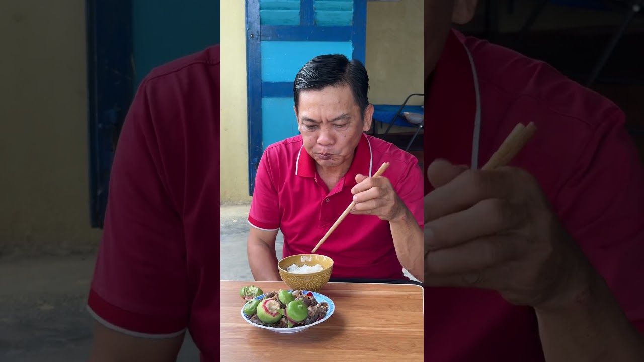 #triển_bé  bần sống ăn với mắm cá rô thì còn gì bằng